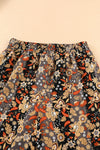 PACK7711487-2-1, Black Floral Print High Waist Wide Leg Pants