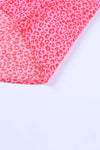 PACK25118225-6-1, PACK25118225-6-2, Rose Leopard Print Oversized Half Sleeve V Neck Top