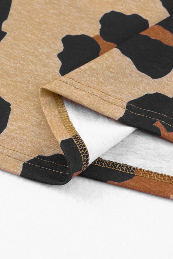 PACK25219373-20-2, Leopard Boyfriend Print Loose T Shirt