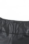 PACK7711210-2-1, Black Faux Leather High Waist Skinny Leggings