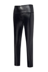 PACK7711210-2-1, Black Faux Leather High Waist Skinny Leggings