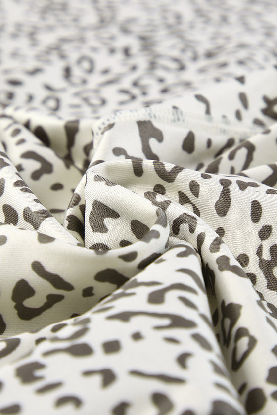 PACK624977-18-1, Apricot Active Leopard Tank and High Waist Shorts Set