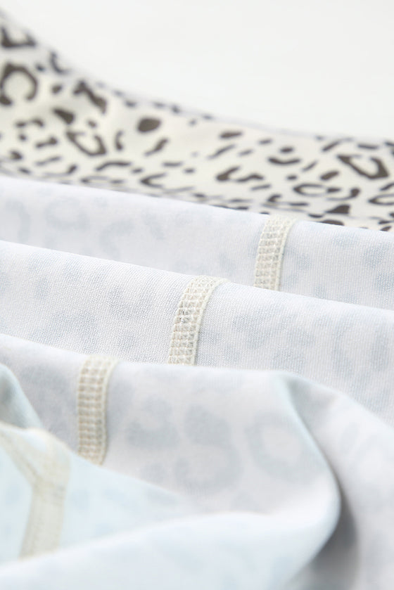 PACK624977-18-1, Apricot Active Leopard Tank and High Waist Shorts Set