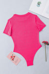 PACK6421365-6-1, Rose Rhinestone Allover Round Neck Short Sleeve Bodysuit