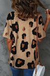 PACK25219373-20-2, Leopard Boyfriend Print Loose T Shirt