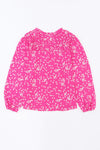 PACK25117535-10-1, Pink Split Neck Fall Printed Crinkled Blouse