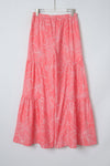 PACK7711879-10-1, Pink Bohemian Floral Print Wide Leg Pants
