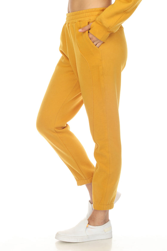 LC2611530-7-S, LC2611530-7-M, LC2611530-7-L, LC2611530-7-XL, PACK2611530-7-1, Yellow  Half Zip Sweatshirt And Sweatpants Sports Set