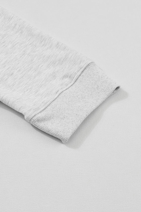 PACK15649-11-1, PACK15649-11-2, Gray Solid Half Zipped Drawstring High Waist Lounge Set