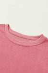 PACK25312934-P306-2, Strawberry Pink JOLENE Ribbed Corded Oversized Sweatshirt
