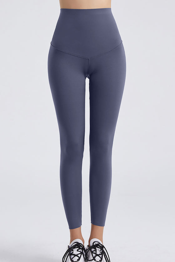 LC265398-P4011-S, LC265398-P4011-M, LC265398-P4011-L, LC265398-P4011-XL, LC265398-P4011-2XL, Carbon Grey Wide Waistband High Rise Yoga Leggings