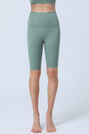 LC265392-P509-S, LC265392-P509-M, LC265392-P509-L, LC265392-P509-XL, Mist Green High Waist Tummy Control Active Shorts