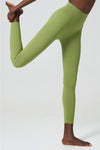 LC265400-P709-S, LC265400-P709-M, LC265400-P709-L, LC265400-P709-XL, Spinach Green Seamless High Waist Active Leggings