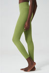 LC265400-P709-S, LC265400-P709-M, LC265400-P709-L, LC265400-P709-XL, Spinach Green Seamless High Waist Active Leggings