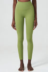 LC265400-P709-S, LC265400-P709-M, LC265400-P709-L, LC265400-P709-XL, Spinach Green Seamless High Waist Active Leggings