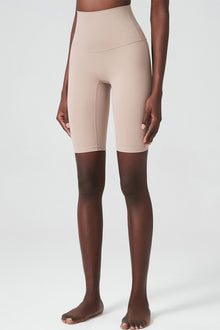  LC265401-P8010-S, LC265401-P8010-M, LC265401-P8010-L, LC265401-P8010-XL, Rose Tan High Waist Seamless Skinny Active Shorts