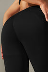 LC265425-P2-S, LC265425-P2-M, LC265425-P2-L, LC265425-P2-XL, Black Bodycon Ankle-length Solid Yoga Pants
