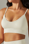 LC264619-P1-S, LC264619-P1-M, LC264619-P1-L, LC264619-P1-XL, White Outdoor Sleeveless Straps Yoga Bra
