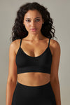 LC264619-P2-S, LC264619-P2-M, LC264619-P2-L, LC264619-P2-XL, Black Outdoor Sleeveless Straps Yoga Bra