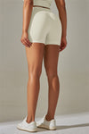 LC265426-P1-S, LC265426-P1-M, LC265426-P1-L, LC265426-P1-XL, White Daily Bodycon High Waist Active Short
