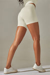 LC265426-P1-S, LC265426-P1-M, LC265426-P1-L, LC265426-P1-XL, White Daily Bodycon High Waist Active Short