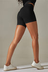 LC265426-P2-S, LC265426-P2-M, LC265426-P2-L, LC265426-P2-XL, Black Daily Bodycon High Waist Active Short