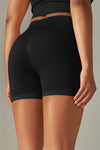 LC265426-P2-S, LC265426-P2-M, LC265426-P2-L, LC265426-P2-XL, Black Daily Bodycon High Waist Active Short