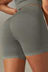 LC265426-P2011-S, LC265426-P2011-M, LC265426-P2011-L, LC265426-P2011-XL, Dark Grey Daily Bodycon High Waist Active Short