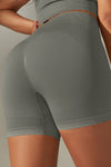 LC265426-P2011-S, LC265426-P2011-M, LC265426-P2011-L, LC265426-P2011-XL, Dark Grey Daily Bodycon High Waist Active Short