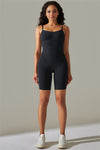 LC260343-P2-S, LC260343-P2-M, LC260343-P2-L, LC260343-P2-XL, Black Daily Bodycon One Piece Yoga Bodysuit