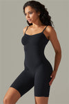 LC260343-P2-S, LC260343-P2-M, LC260343-P2-L, LC260343-P2-XL, Black Daily Bodycon One Piece Yoga Bodysuit