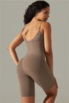 LC260343-P5017-S, LC260343-P5017-M, LC260343-P5017-L, LC260343-P5017-XL, Dark Brown Daily Bodycon One Piece Yoga Bodysuit