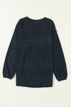 PACK25312934-P2011-1, Dark Grey JOLENE Ribbed Corded Oversized Sweatshirt