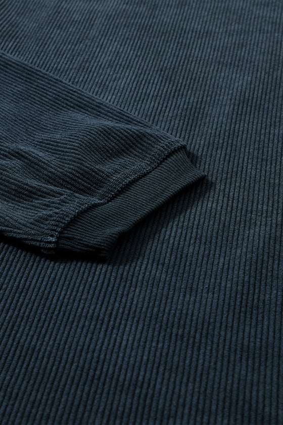 PACK25312934-P2011-1, Dark Grey JOLENE Ribbed Corded Oversized Sweatshirt