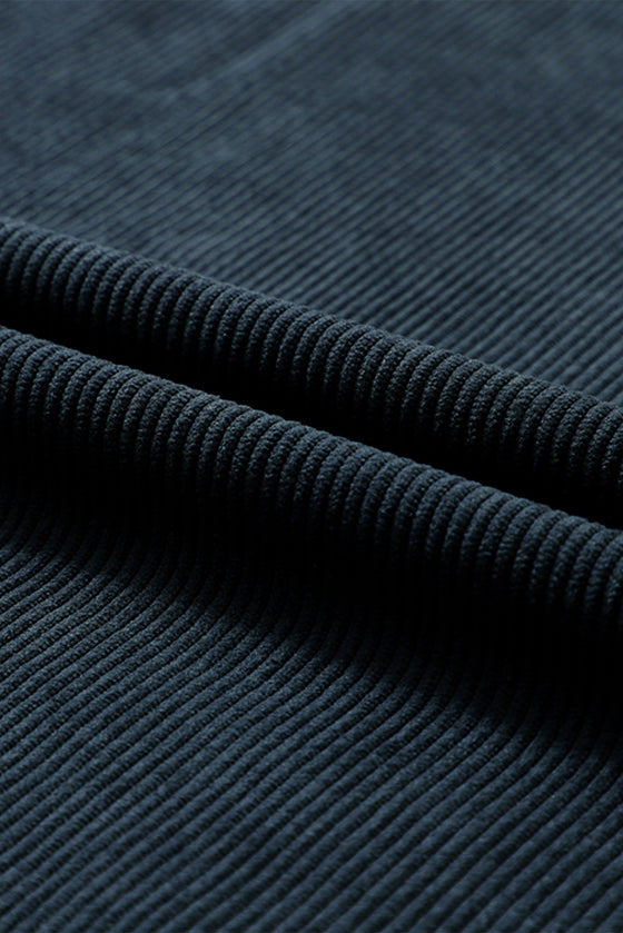 PACK25312934-P2011-1, Dark Grey JOLENE Ribbed Corded Oversized Sweatshirt