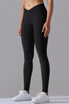 LC265427-P2-S, LC265427-P2-M, LC265427-P2-L, LC265427-P2-XL, LC265427-P2-2XL, Black Regular Solid Active Yoga Pants