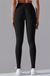 LC265427-P2-S, LC265427-P2-M, LC265427-P2-L, LC265427-P2-XL, LC265427-P2-2XL, Black Regular Solid Active Yoga Pants