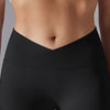 LC265427-P2-S, LC265427-P2-M, LC265427-P2-L, LC265427-P2-XL, LC265427-P2-2XL, Black Regular Solid Active Yoga Pants