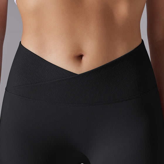LC265427-P2-S, LC265427-P2-M, LC265427-P2-L, LC265427-P2-XL, LC265427-P2-2XL, Black Regular Solid Active Yoga Pants