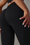 PACK265428-P2-1, Black High Waist Ankle-length Yoga Pants