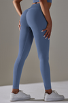 PACK265428-P604-1, Ashleigh Blue High Waist Ankle-length Yoga Pants