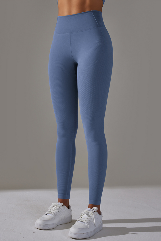 PACK265428-P604-1, Ashleigh Blue High Waist Ankle-length Yoga Pants