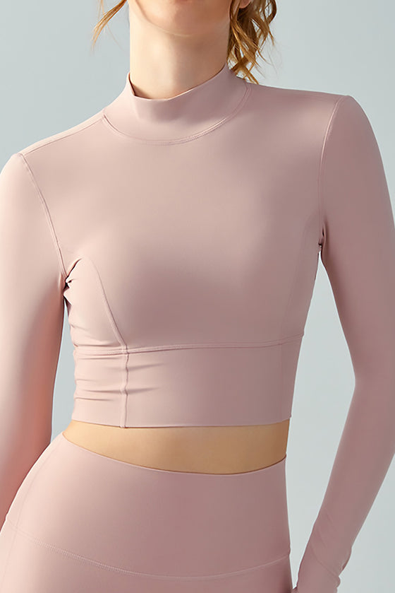 LC264628-P1010-S, LC264628-P1010-M, LC264628-P1010-L, LC264628-P1010-XL, Light Pink Cut-out Daily Active Yoga Top