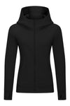 LC264635-P2-S, LC264635-P2-M, LC264635-P2-L, LC264635-P2-XL, Black Thick Warm Hooded Sport Coat