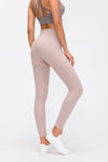 LC265435-P1010-S, LC265435-P1010-M, LC265435-P1010-L, LC265435-P1010-XL, Light Pink High-waisted Running Sports Fitness Pants