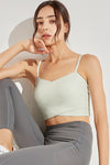 LC264639-P2009-S, LC264639-P2009-M, LC264639-P2009-L, LC264639-P2009-XL, Meadow Mist Green Crossed Strap Cropped Yoga Bra