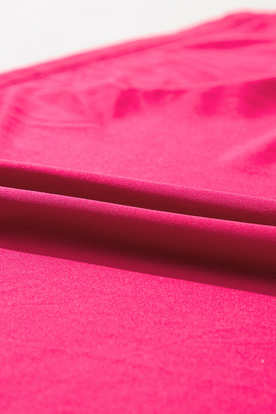 PACK6117666-3-1, Red Tie Back Square Neck Velvet Babydoll Dress