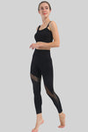 LC2611599-P2-S, LC2611599-P2-M, LC2611599-P2-L, Black Asymmetric Mesh Splicing Workout Set