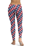 LC265448-P320-S, LC265448-P320-M, LC265448-P320-L, LC265448-P320-XL, Red American Flag Women's Yoga Pants