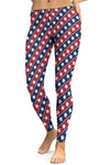 LC265448-P320-S, LC265448-P320-M, LC265448-P320-L, LC265448-P320-XL, Red American Flag Women's Yoga Pants